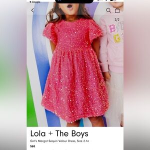 Lola + the boys sparkly dress